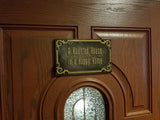 Personalized Message Haunted Mansion Inspired Prop Sign / Plaque Replica