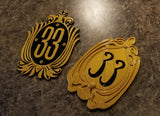 New and Old Club 33 Inspired Sign / Plaque Bundle Set (Theme Park Prop Inspired Replica)
