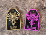 Personalized Welcome Foolish Mortal Face Inspired Luggage Tag - Your Name Here! ( Haunted Mansion Prop Replica )