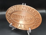 Main Street USA Trash Can Plaque / Sign - Copper Shade (Theme Park Inspired Prop Replica)