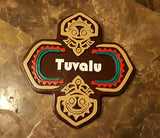 Polynesian Themed Tiki Longhouse Sign / Plaque - Tuvalu House