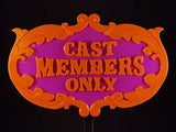 Toon Town Inspired Cast Members Only Prop Sign / Plaque Replica